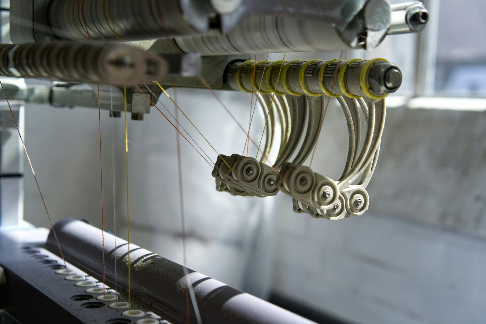 Knitting machine detail