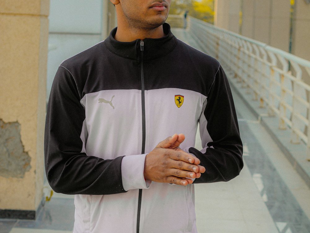 Track Jacket & Zip-Up branding details
